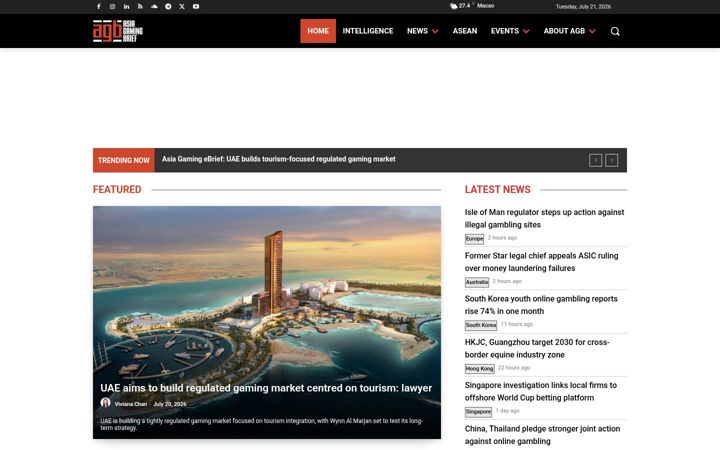 Screenshot of agbrief.com