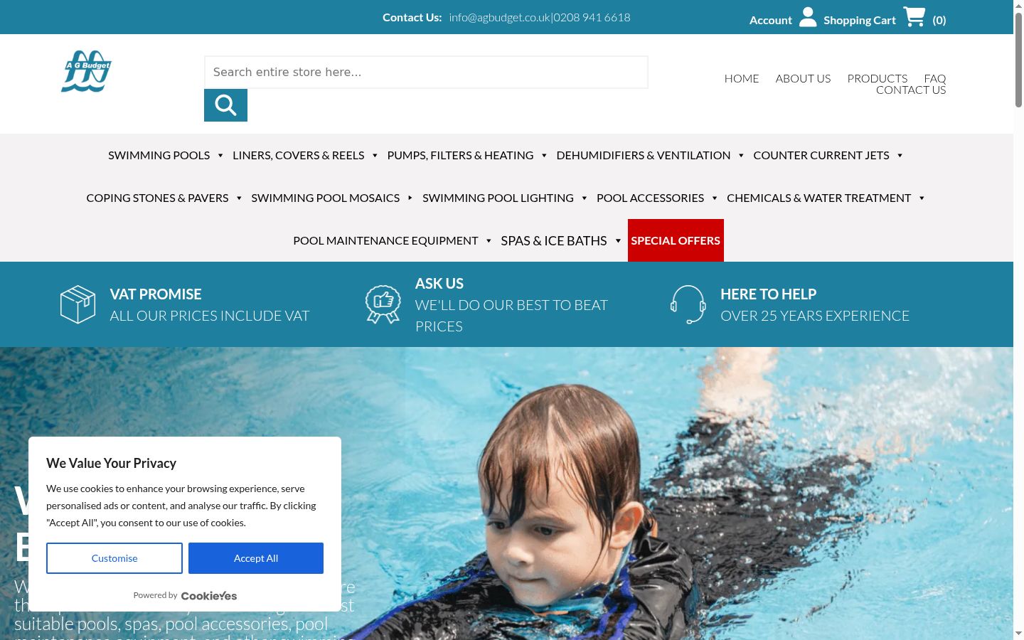 Képernyőkép a bármilyen interakció előtt megjelenő hozzájárulási bannerről