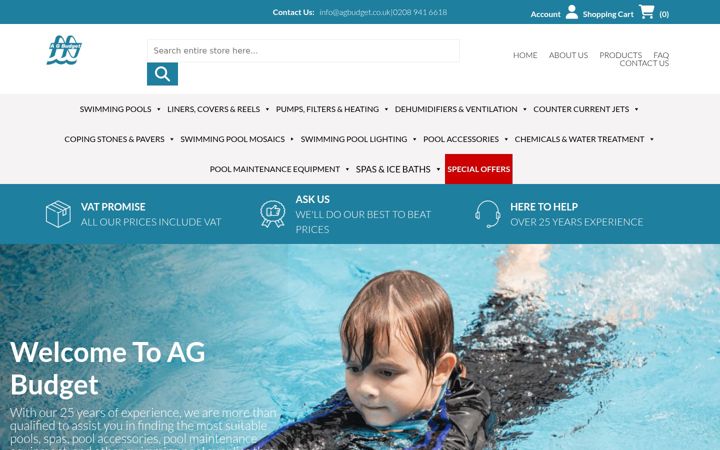 Screenshot of agbudget.co.uk