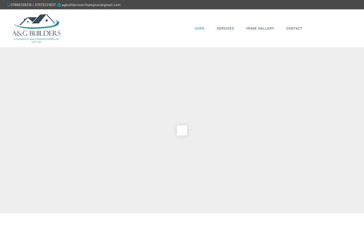 Screenshot of agbuildersnorthampton.co.uk