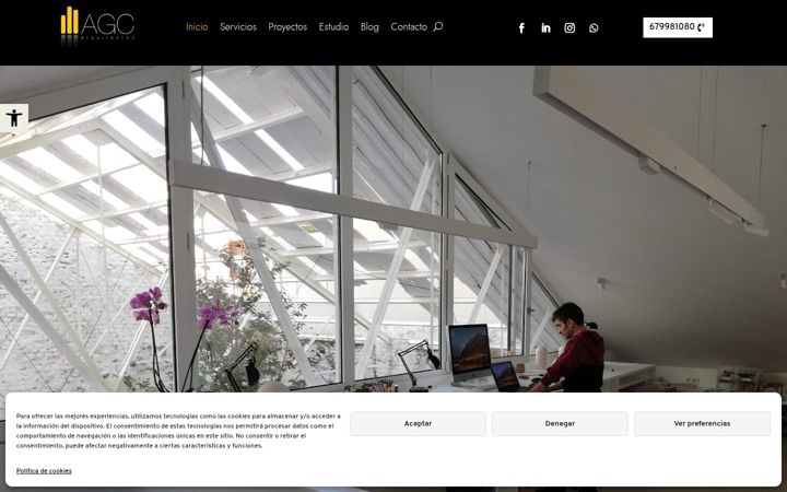 Screenshot van agc-arquitectos.com