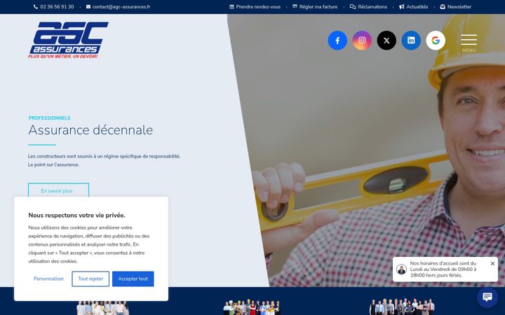 Screenshot ta' agc-assurances.fr