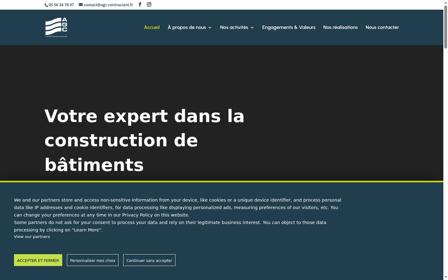 Screenshot tal-banner tal-kunsens muri qabel kwalunkwe interazzjoni