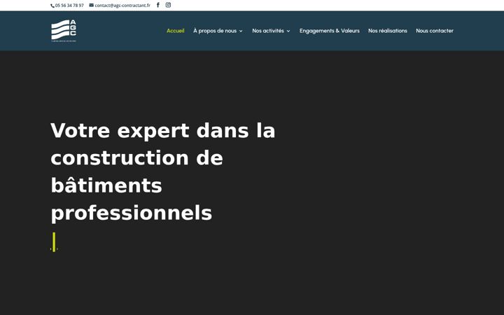 Screenshot ta' agc-contractant.fr