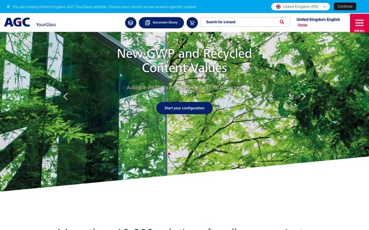 Screenshot of agc-yourglass.com