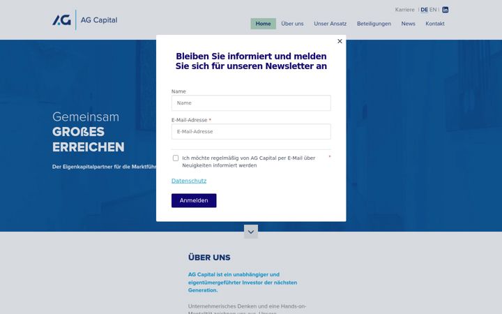 Zrzut ekranu agcapital.at