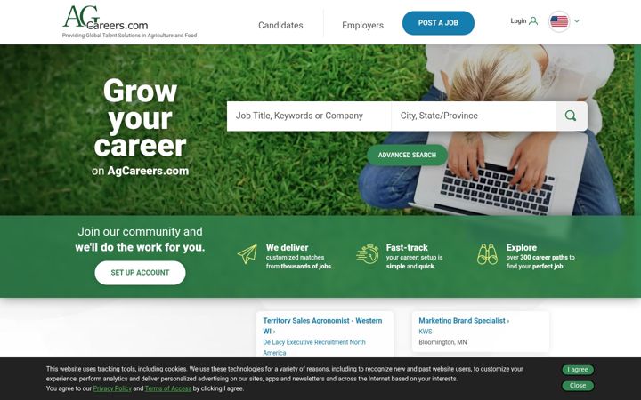 Screenshot of agcareers.com