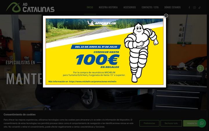 Screenshot of agcatalinas.com
