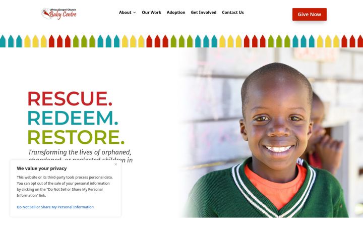 Screenshot of agcbabycenter.org