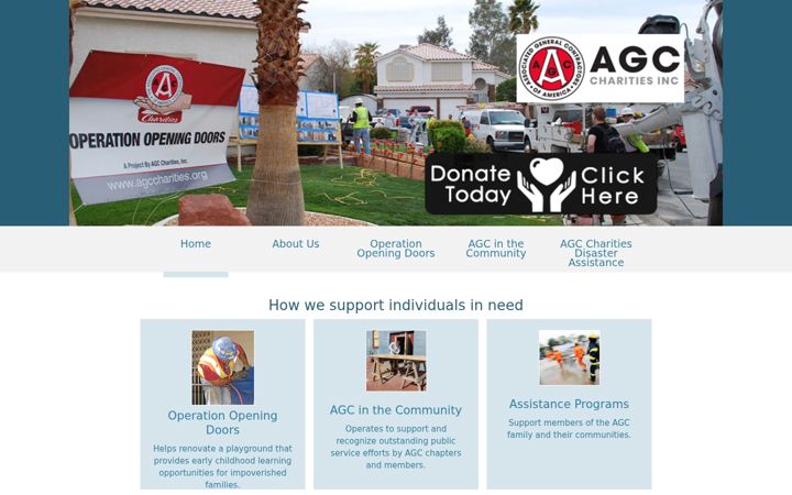 Screenshot of agccharities.org
