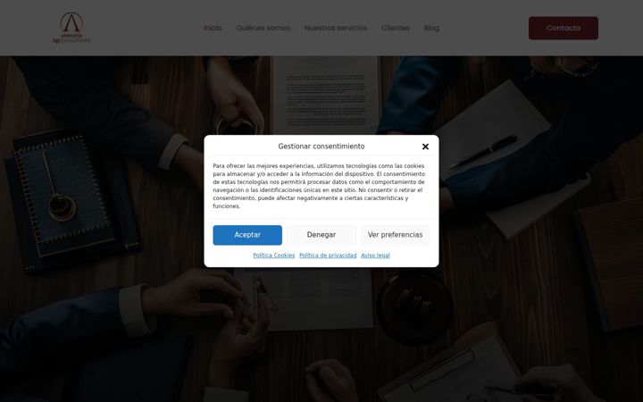 Snímek obrazovky agcconsultores.com