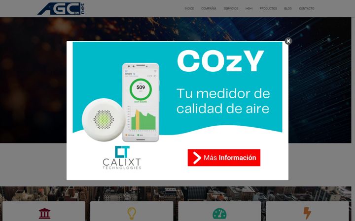 Snímek obrazovky agccontrol.com