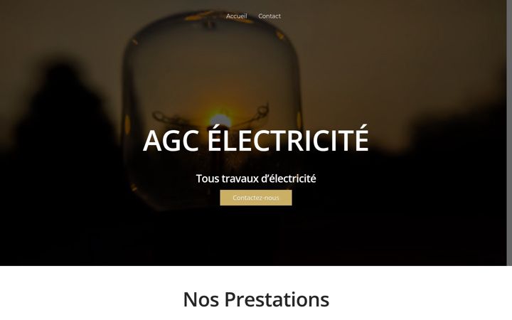 Screenshot of agcelectricite.fr