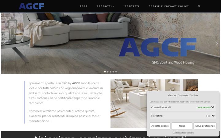 Screenshot of agcf.it