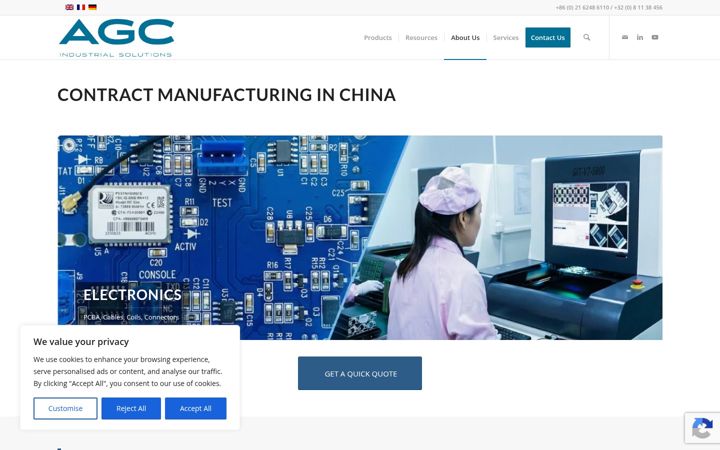 Screenshot of agcis.com