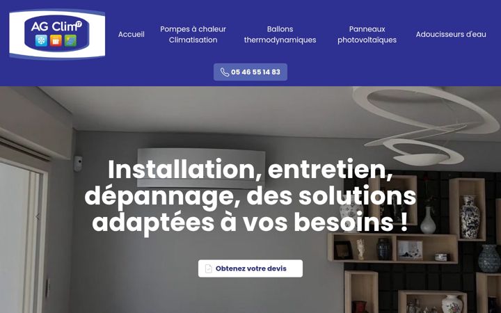 Screenshot ta' agclim17.fr