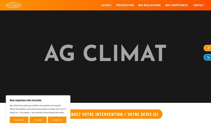 Screenshot of agclimat.fr