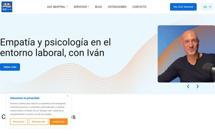 Screenshot of agcnewtral.com