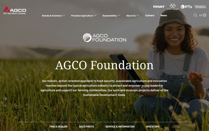Screenshot of agcofoundation.org