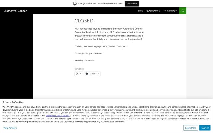 Screenshot of agconnor.com