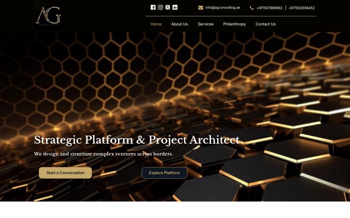 Screenshot of agconsulting.ae