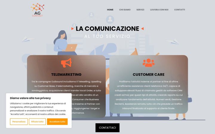 Képernyőkép: agcontact.it