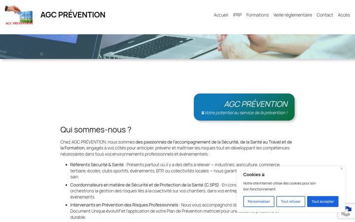 Screenshot of agcprevention.com