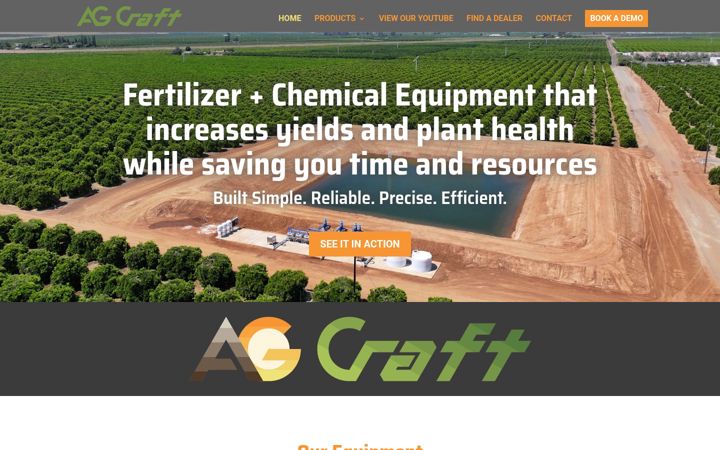 Screenshot ta' agcraft.com