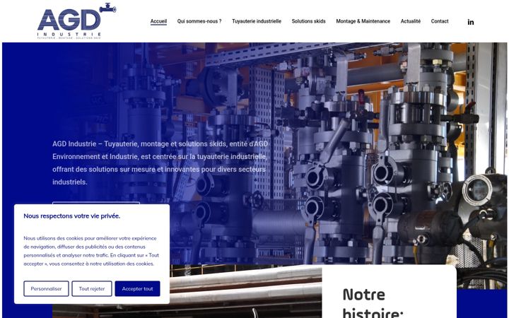 Screenshot ta' agd-industrie.fr