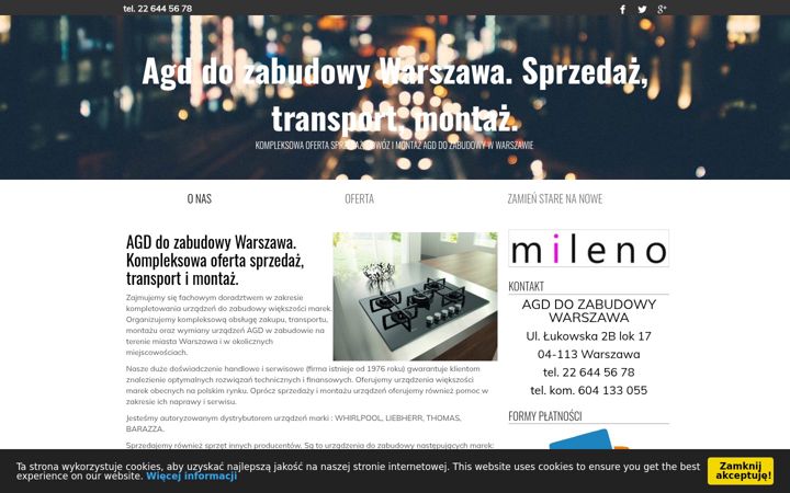 Screenshot of agddozabudowywarszawa.pl