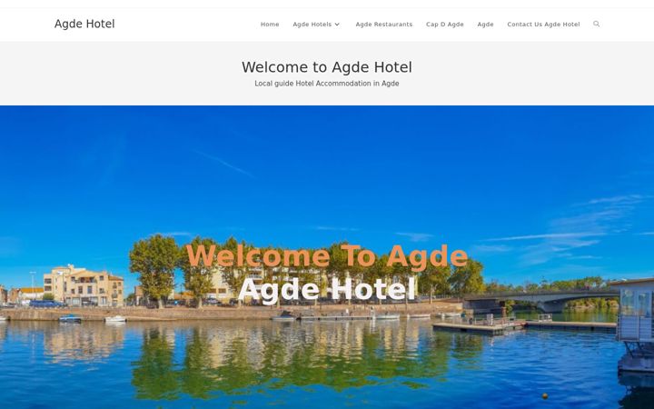 Screenshot of agdehotel.com