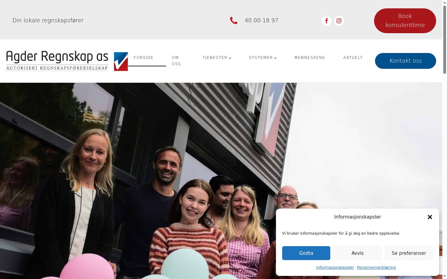 Ekraanipilt nõusolekubännerist, mida näidati enne mis tahes suhtlust