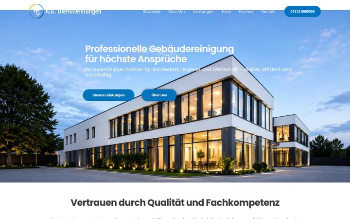 Ekraanipilt saidist agdienstleistungen.net