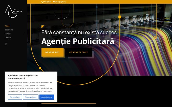 Screenshot of agdis.ro