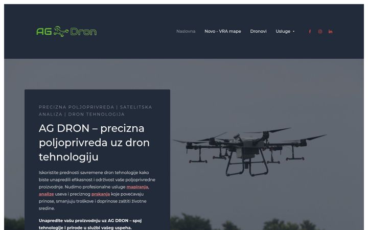 Screenshot of agdron.rs