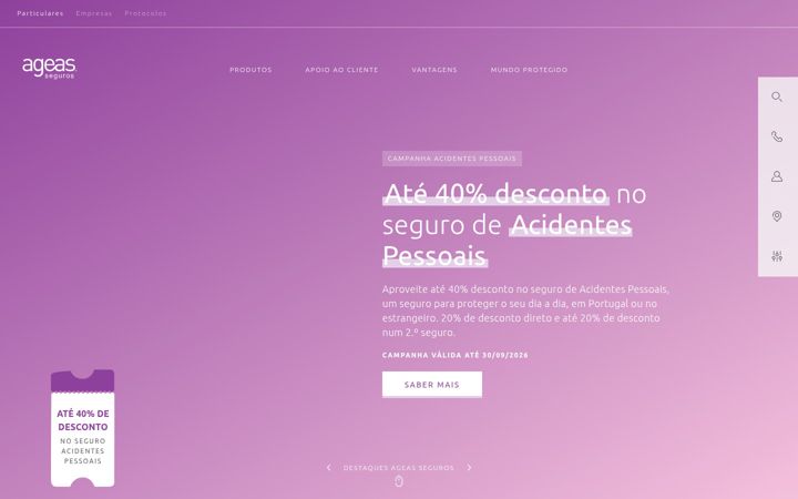 Screenshot of ageas.pt