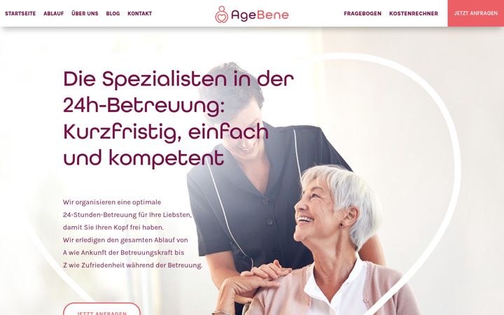 Screenshot of agebene.at