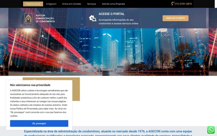 Screenshot of agecon-sp.com.br