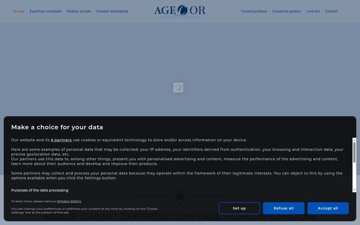 Screenshot of agecor-expert-comptable.fr