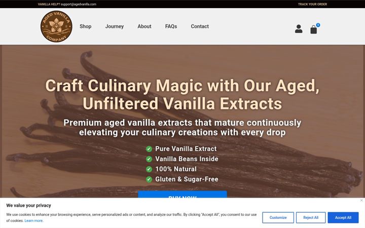 Екранна снимка на agedvanilla.com