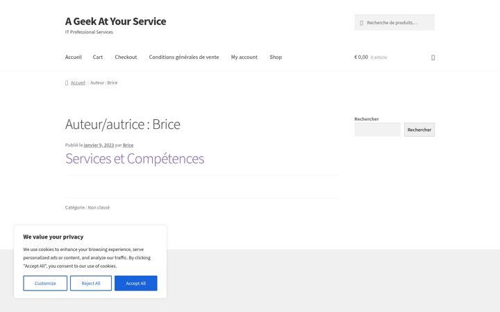Screenshot of ageekatyourservice.eu
