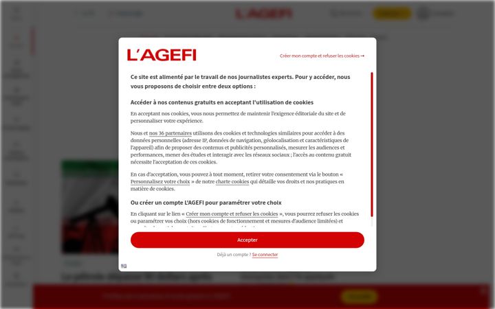 Screenshot of agefi.fr