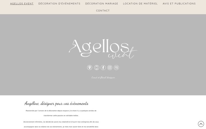 Screenshot stránky agellos-event.fr