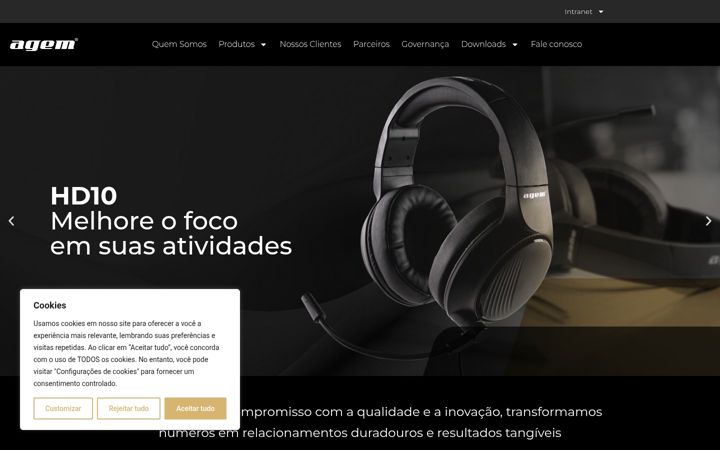 Screenshot of agem.com.br
