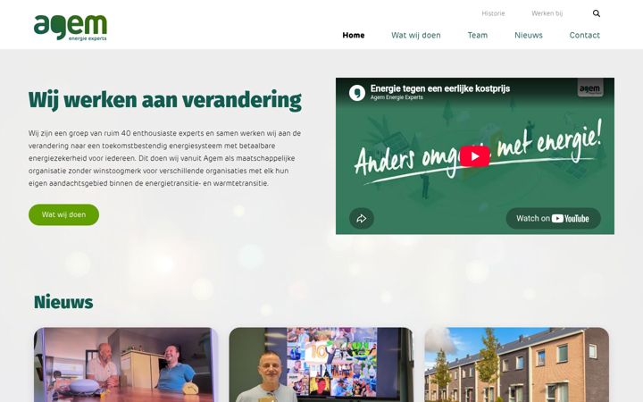 Screenshot von agem.nl