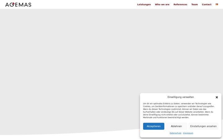 Screenshot von agemas.de