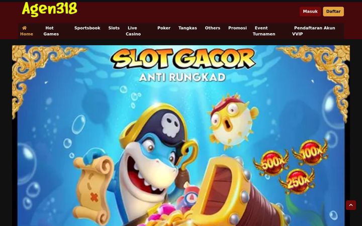 Screenshot of agen318.com