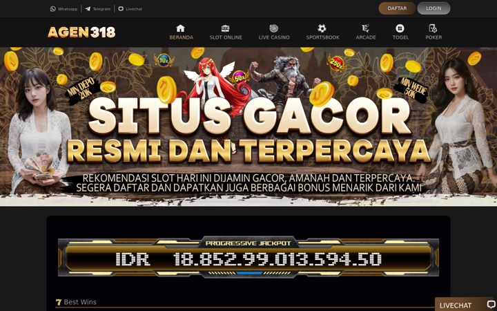 Screenshot ta' agen318.org