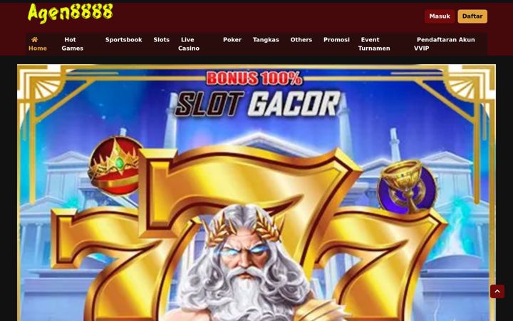 Screenshot stránky agen8888.com