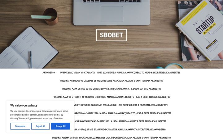 Screenshot of agenbola-sbobet.org